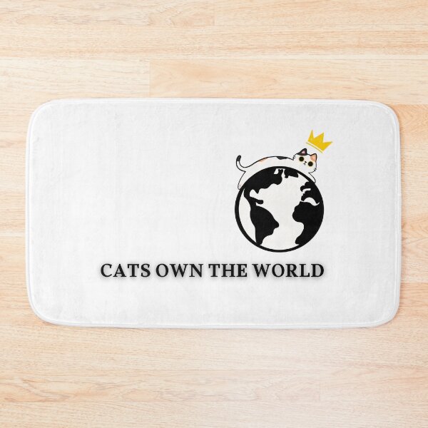 Item preview, Cats Own the World – Cat on Globe Design designed and sold by mon369000.