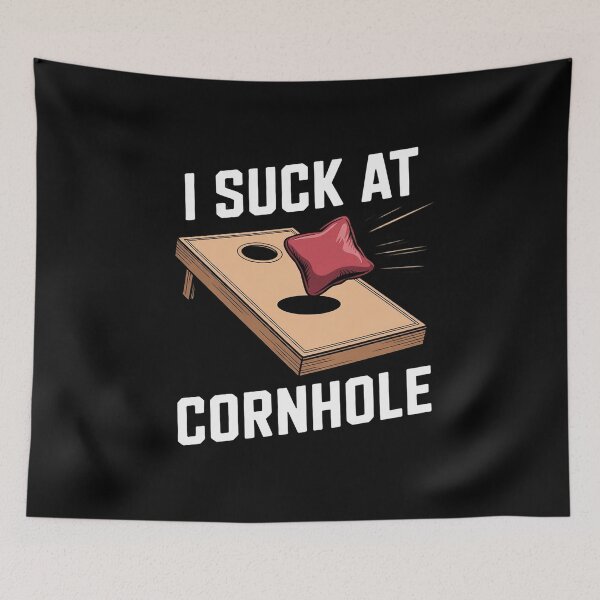 Item preview, I Suck At Cornhole Dummy Boards Sport Players Lawn Champs designed and sold by andreaswest.