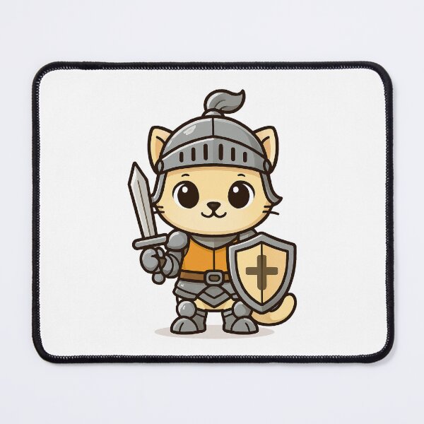 Item preview, Cute Knight Cat Cartoon designed and sold by HoopeStylee.
