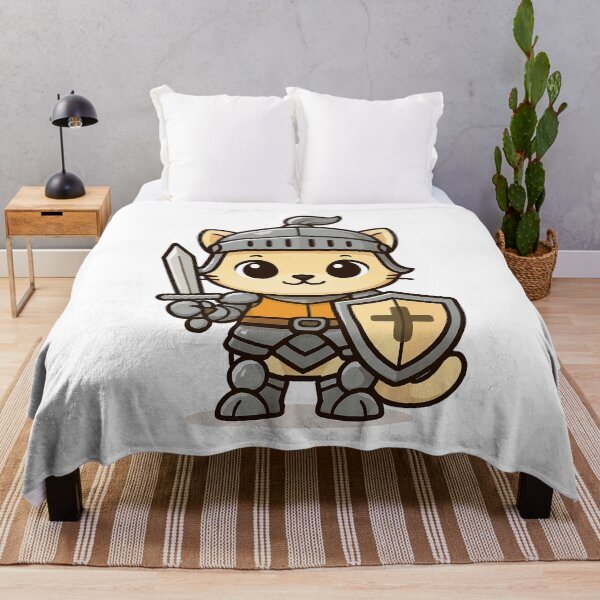 Item preview, Cute Knight Cat Cartoon designed and sold by HoopeStylee.
