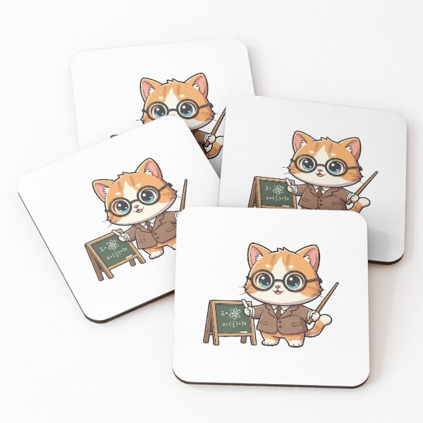 Item preview, Funny Professor Cat Illustration designed and sold by HoopeStylee.