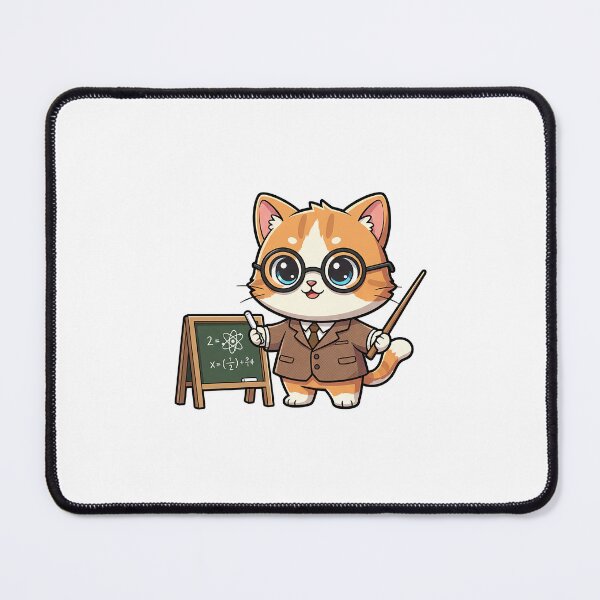 Item preview, Funny Professor Cat Illustration designed and sold by HoopeStylee.