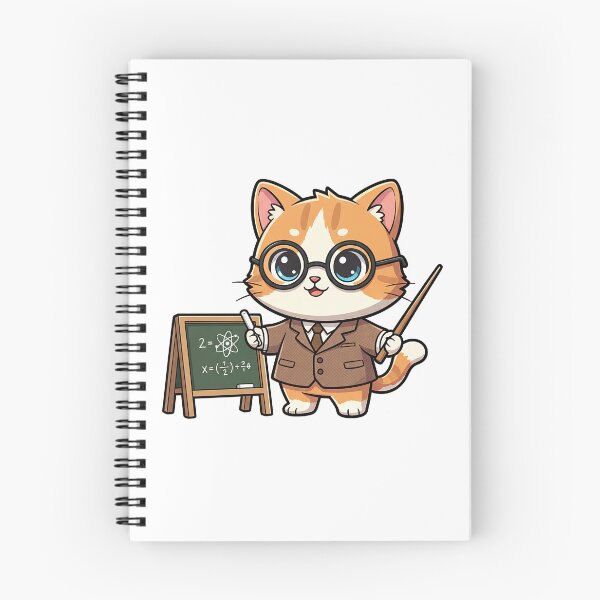 Item preview, Funny Professor Cat Illustration designed and sold by HoopeStylee.