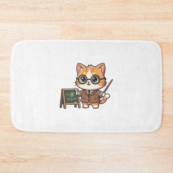 Item preview, Funny Professor Cat Illustration designed and sold by HoopeStylee.