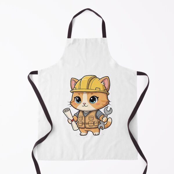 Item preview, Cute Engineer Cat Cartoon designed and sold by HoopeStylee.