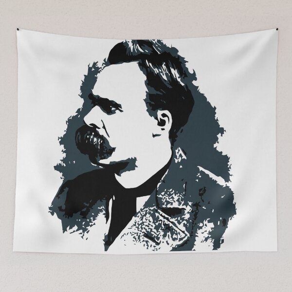 Item preview, Friedrich Nietzsche portrait vector drawing  designed and sold by aapshop.