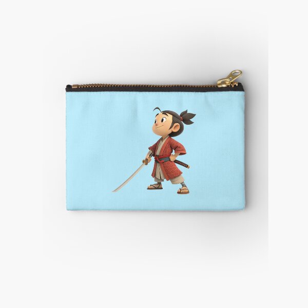 Item preview, Cute 3D Cartoon Samurai Boy with Katana Sword | Japanese Warrior Character Illustration designed and sold by Fashion Empire.