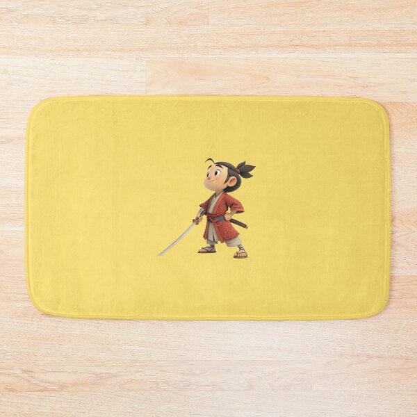 Item preview, Cute 3D Cartoon Samurai Boy with Katana Sword | Japanese Warrior Character Illustration designed and sold by Fashion Empire.