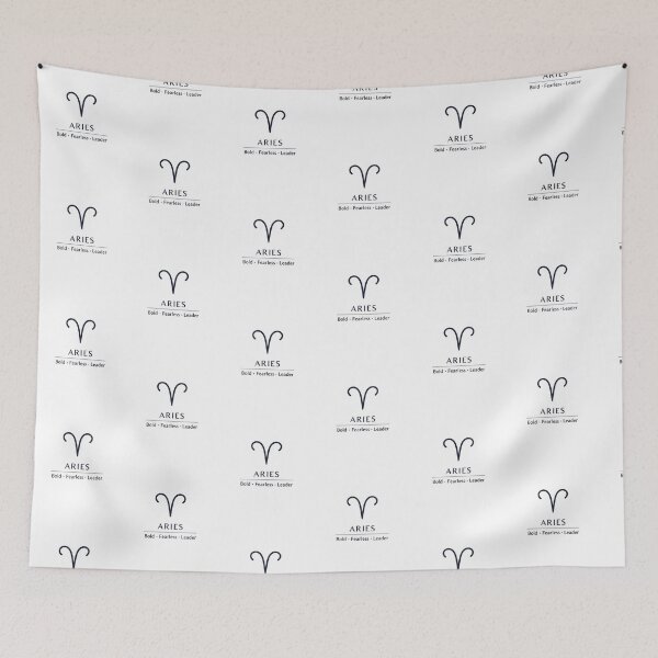 Item preview, Aries Zodiac Sign Minimalist Line Art – Bold Fearless Leader Astrology Design designed and sold by Koumudi Luxe Studio.