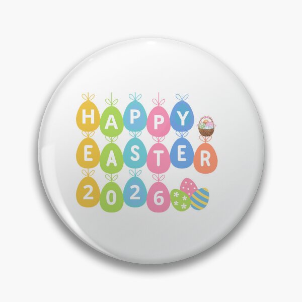 Item preview, Colorful “Happy Easter 2026” Eggs designed and sold by DariaOltes.
