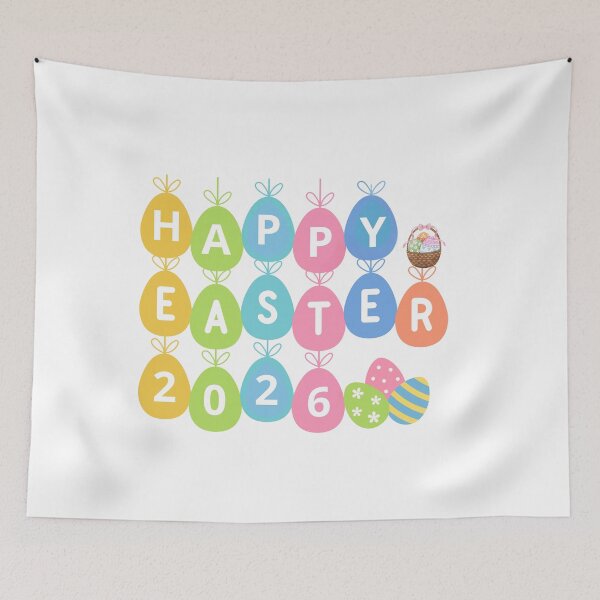 Item preview, Colorful “Happy Easter 2026” Eggs designed and sold by DariaOltes.