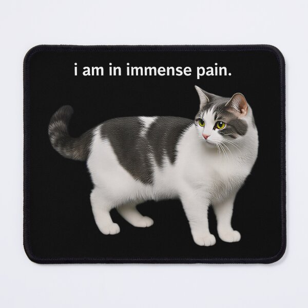 Item preview, I Am in Immense Pain Cat Meme Sad Funny Quote designed and sold by gear-posters.