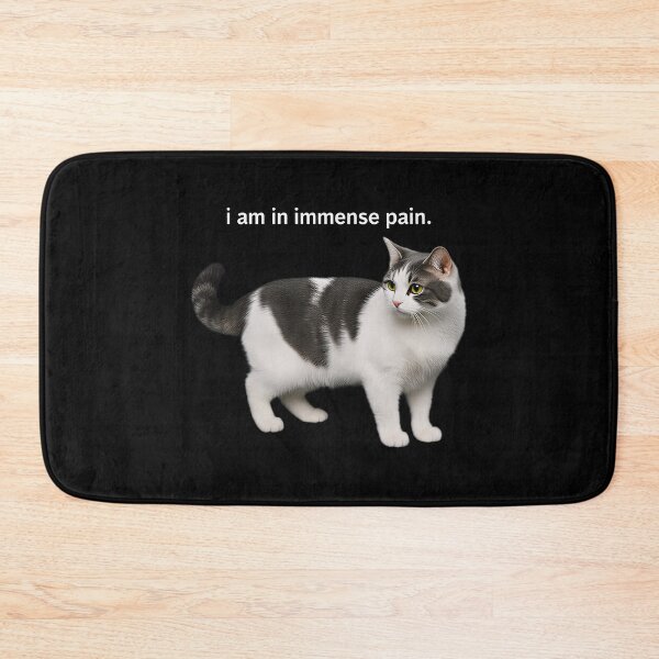 Item preview, I Am in Immense Pain Cat Meme Sad Funny Quote designed and sold by gear-posters.
