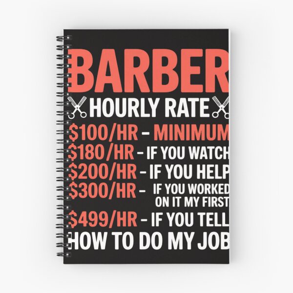 Item preview, Hairstylist Gifts & Barber Equipment. Barber Hourly Rate designed and sold by margaridroso.