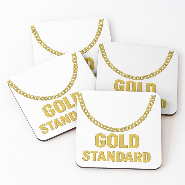 Item preview, Gold standard print shirt with chain designed and sold by RockyLambda.