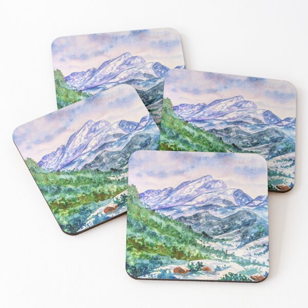 Item preview, Snow in the Alpine Mountains designed and sold by Art-By-Rosalind.