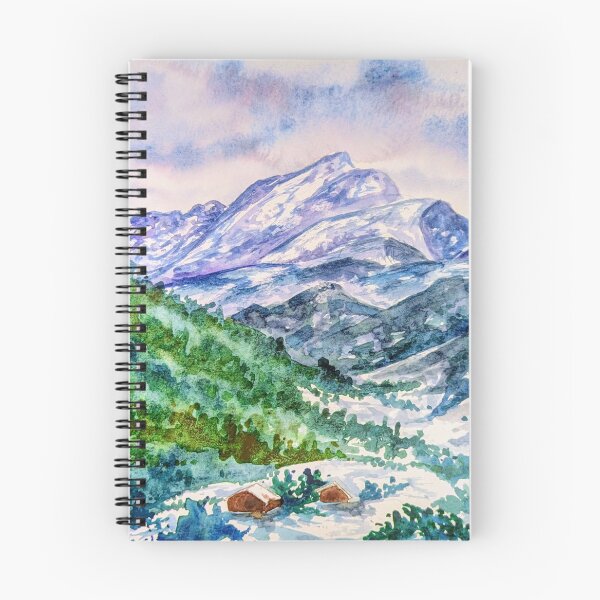 Item preview, Snow in the Alpine Mountains designed and sold by Art-By-Rosalind.