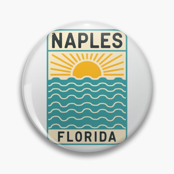 Item preview, Naples Florida - Beach Sign designed and sold by TheOldMittenIllustrated.