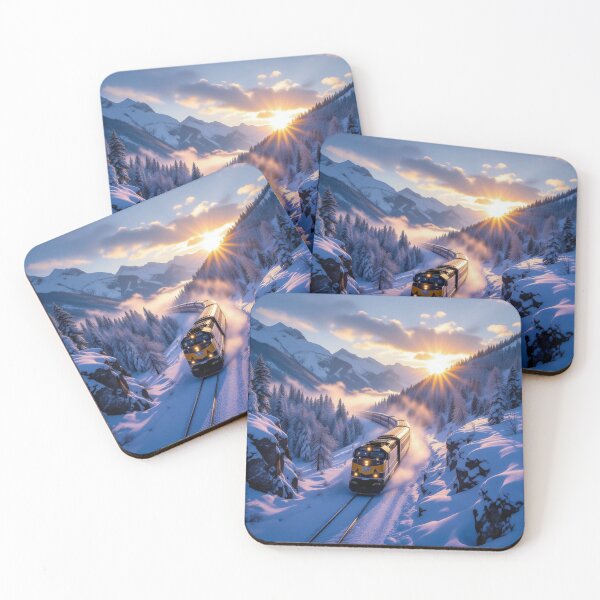 Item preview,  Winter Wonderland Train Journey designed and sold by SkyDogArt.