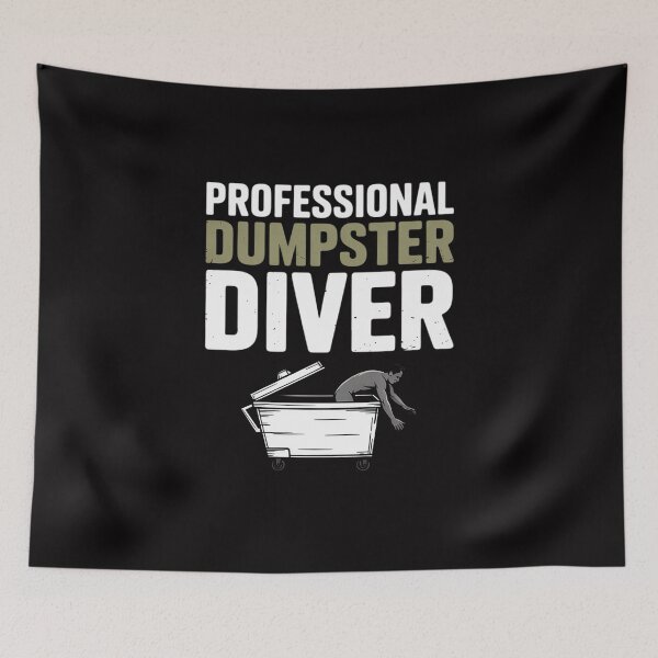 Item preview, Garbage Diver Trash Picker Dumpster Diving Unisex Black Modern designed and sold by Minoloinan.
