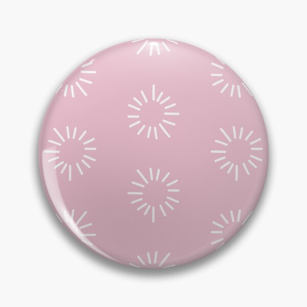 Item preview, pink and white doodles bursts pattern designed and sold by winterpumpkin.