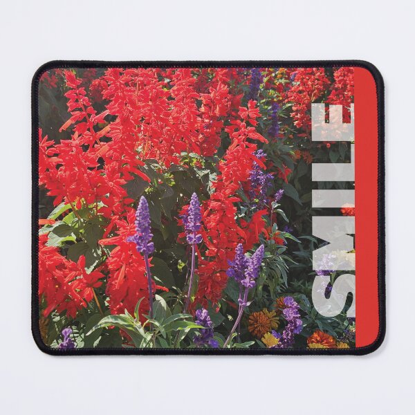 Item preview, SMILE... beautiful red and purple flowers designed and sold by CHASAcreative.