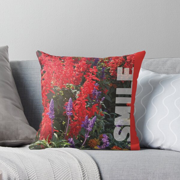 Item preview, SMILE... beautiful red and purple flowers designed and sold by CHASAcreative.