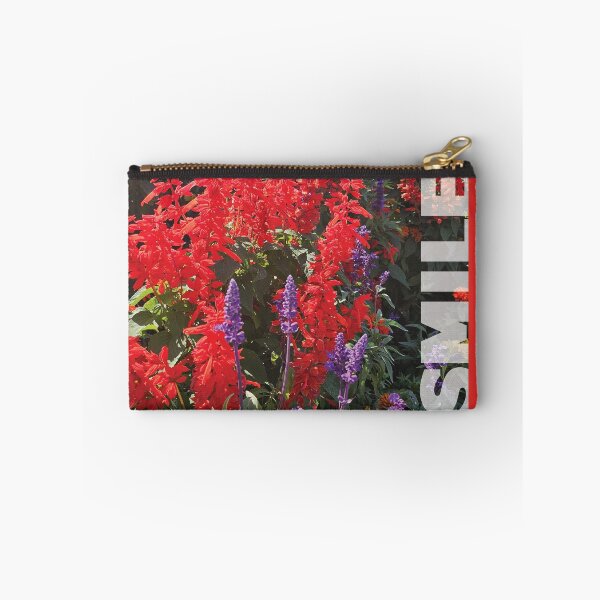 Item preview, SMILE... beautiful red and purple flowers designed and sold by CHASAcreative.