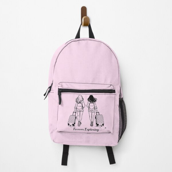 Item preview, Forever Exploring Travel Friends Illustration designed and sold by Inkworksbyshery.