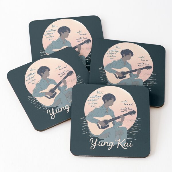 Item preview, yung kai blue indie bedroom pop aesthetic art designed and sold by Nordic Echo.