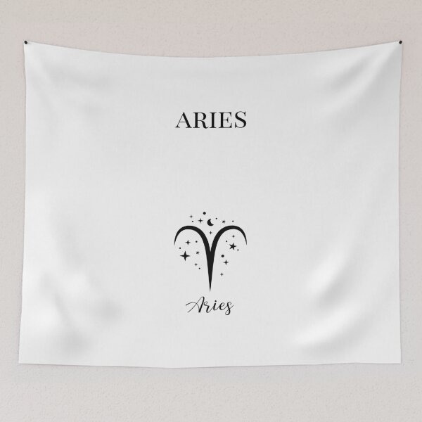 Item preview, Aries Minimal Zodiac Tee | Astrology Ram Symbol Graphic T-Shirt | Star Sign Gift | Unisex Astrology Shirt designed and sold by YASboutik.