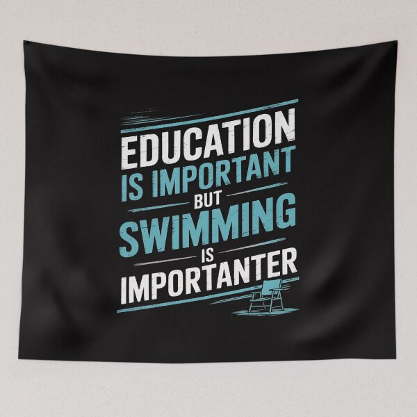 Item preview, Education Is Important But Swimming Is Importanter Swimmer designed and sold by Minoloinan.