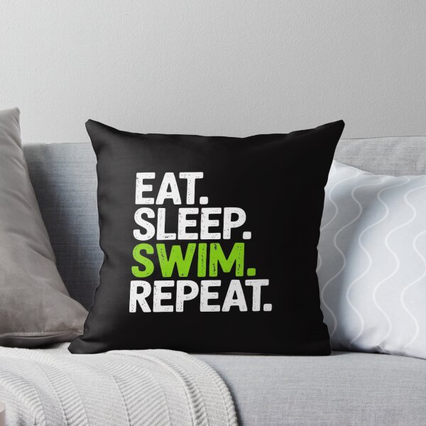 Item preview, Eat Sleep Swim Repeat Swimming Swimmer Cool designed and sold by Minoloinan.