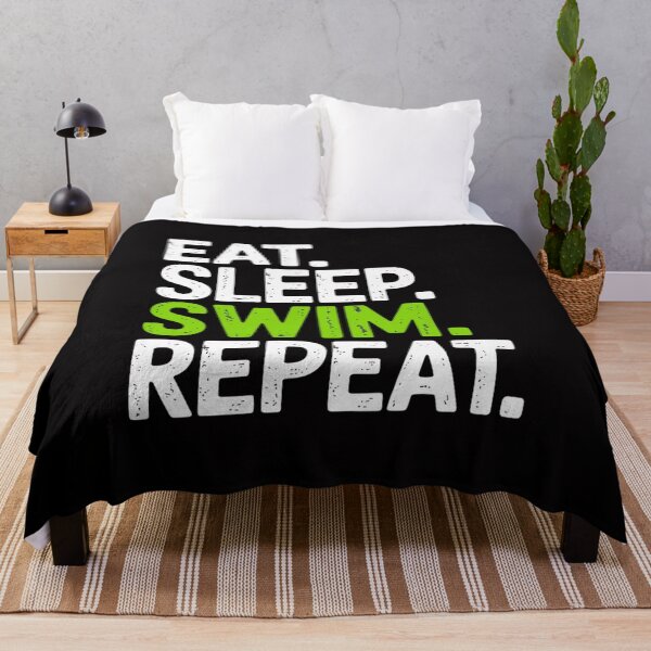 Item preview, Eat Sleep Swim Repeat Swimming Swimmer Cool designed and sold by Minoloinan.