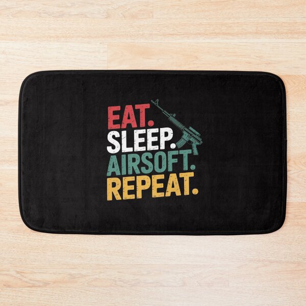 Item preview, Eat Sleep Airsoft Repeat Team Sport Pitch Strategy designed and sold by Minoloinan.