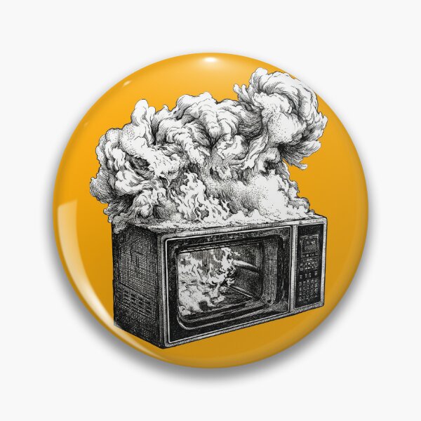 Item preview, Microwave on Fire designed and sold by Naux | Design & Illustration.