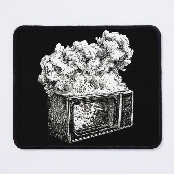 Item preview, Microwave on Fire designed and sold by Naux | Design & Illustration.
