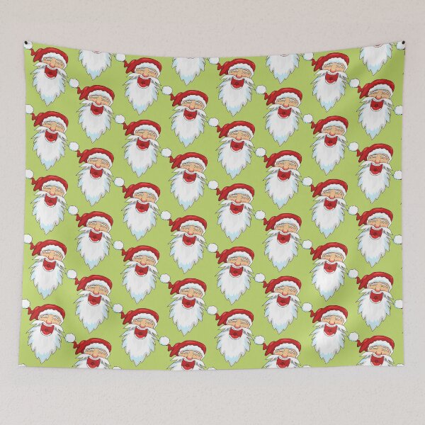 Item preview, Funny Cartoon Santa Claus Face Illustration | Happy Christmas Santa with Big Beard designed and sold by Fashion Empire.