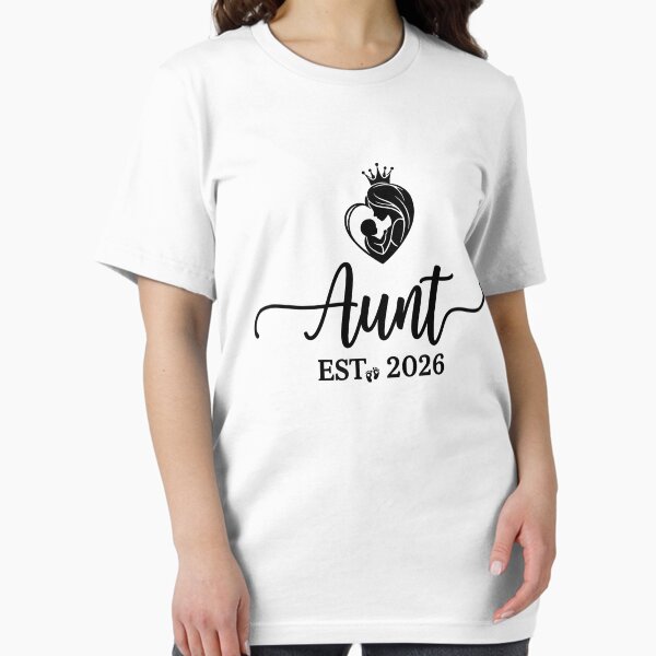 T-Shirt "Promue Tata 2026" - Annonce Grossesse Originale Pour Future Tatie - Cadeau Humoristique