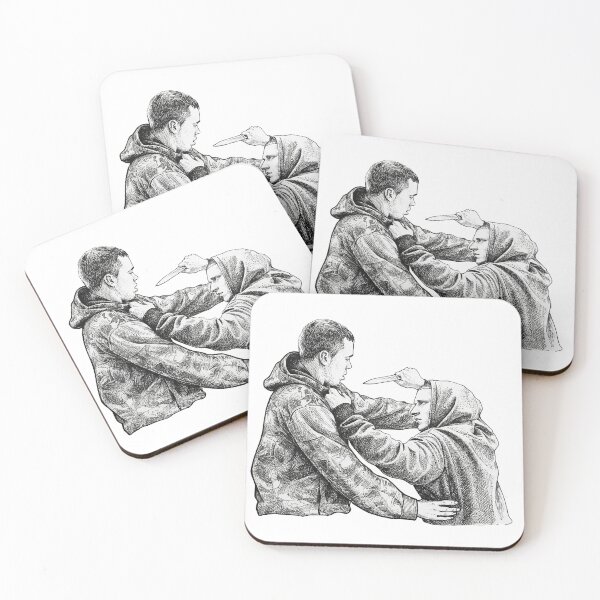Item preview, Man Makes Threat by Knifepoint designed and sold by Naux | Design & Illustration.