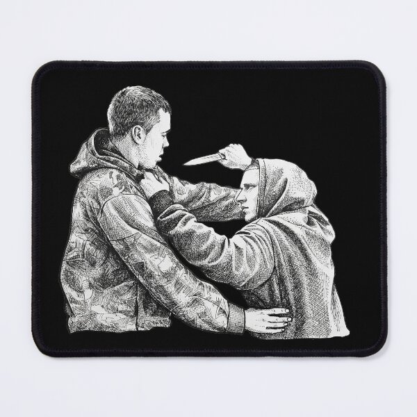 Item preview, Man Makes Threat by Knifepoint designed and sold by Naux | Design & Illustration.
