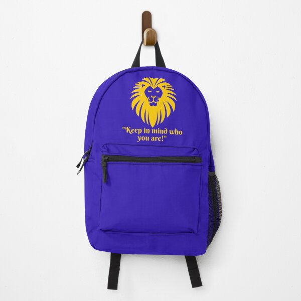 Item preview, Lion Wisdom Motivational Quote Yellow and Blue Art designed and sold by DesignsVault.