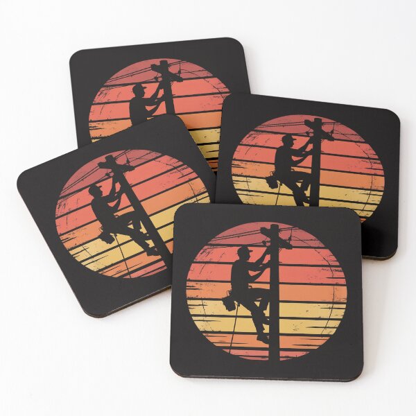Item preview, Distressed Lineman for Power Pole electricians designed and sold by BotboutiquePre.