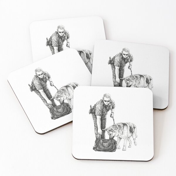 Item preview, Police and K9 Investigate a Bag designed and sold by Naux | Design & Illustration.
