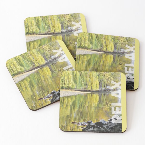 Item preview, RELAX... beautiful reflection of fall foliage in the creek designed and sold by CHASAcreative.