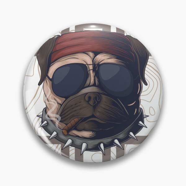 Item preview, Bulldog Face Tee | Retro Bandana Pug Graphic T-Shirt | Funny Dog Shirt designed and sold by YASboutik.