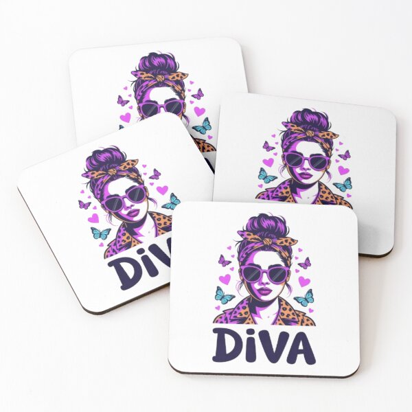 Item preview, Diva Fashion T-Shirt | Bold Feminine Pop Art Portrait for Stylish Gift Lovers designed and sold by GemBob Creations.