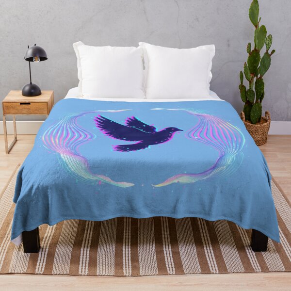 Item preview, Peace Dove Glitch – Retro Neon Style designed and sold by Tily360.