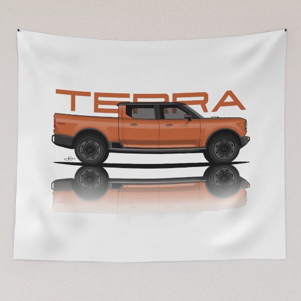 Item preview, Terra electric Pickup with reflection Off Road 4x4 Overlander designed and sold by blackdogshop.