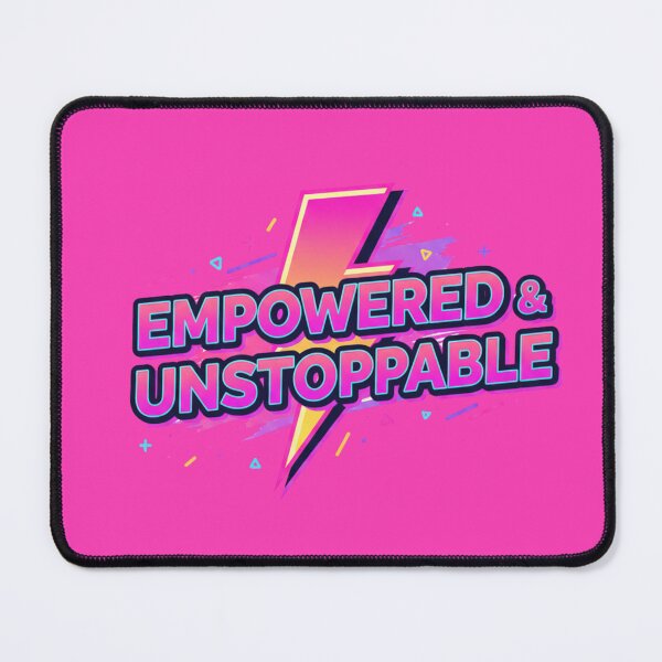 Item preview, Feminist Lightning Bolt – Empowered & Unstoppable Retro Neon Style designed and sold by Tily360.